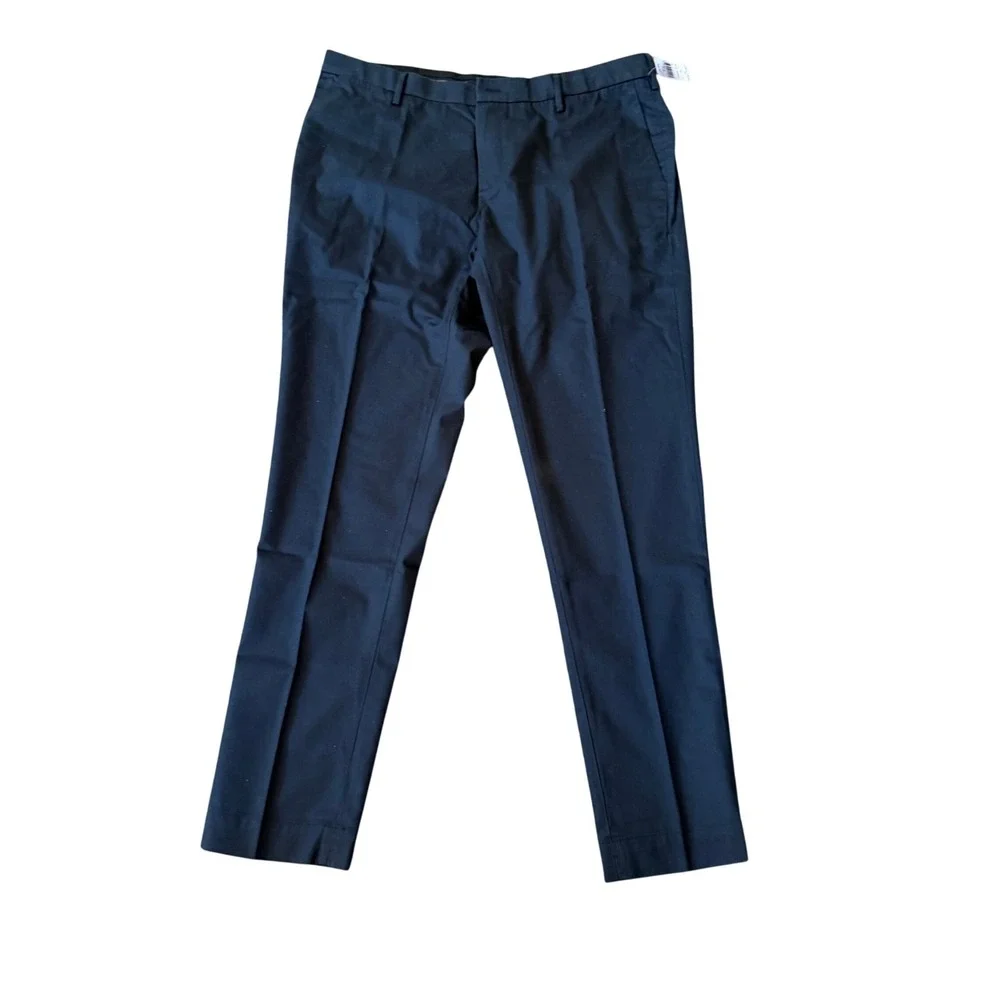 NWT Brooks Brothers Advantage Chino Mens 42x34 Navy‎ Soho Fit Wrinkle Resistant